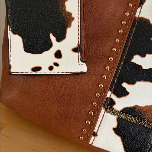 Montana West Shoulder Bag Brown Cow - Picture 3 of 8